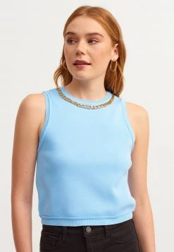 OXXO Donna Top - Light Blue -Negozio al dettaglio Oxxo 43e2415ff10f4e2ba92e5a679e40f2ec