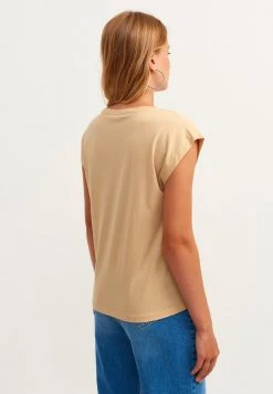 OXXO Donna WEITES MIT BÄNDER DETAIL - T-shirt Basic - Caraway -Negozio al dettaglio Oxxo 4595f3d42d854f53b4b59a57387c4f30