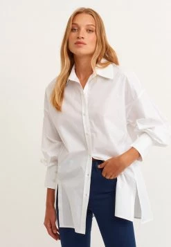 OXXO Donna MIT MANSCHETTEN - Camicia - White -Negozio al dettaglio Oxxo 49bdd52a735246e5b6e280f63b94cec4
