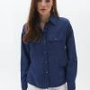 OXXO Donna MIT GROSSEN BRUSTTASCHEN - Camicia - Dark Denim -Negozio al dettaglio Oxxo 4d6a5df0bf7e41628fa252ea67e9566d