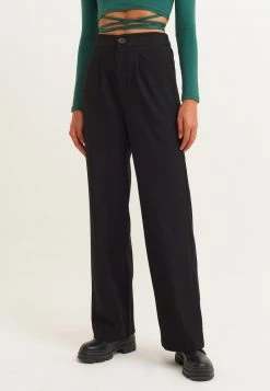 OXXO Donna MIT WEITER BEINFORM - Pantaloni - Black