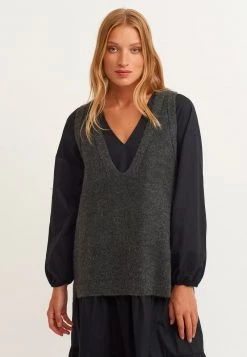 OXXO Donna Top - Anthra Melange