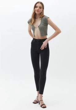 OXXO Donna MIT DETAIL - Cardigan - Dark Sage Green -Negozio al dettaglio Oxxo 512d0da47d424834bb19ddf27b7737fa