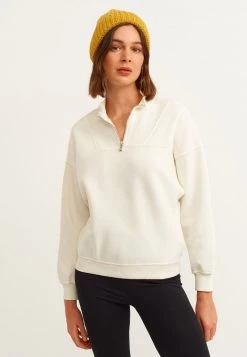 OXXO Donna MIT MODISCHEM REISVERSCHLUSS - Felpa - Ice Milk