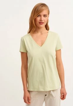 OXXO Donna V-AUSSCHNITT - T-shirt Basic - Succulent -Negozio al dettaglio Oxxo 529f00f67d1f417b9b675e162eba1d52