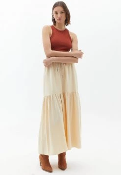 OXXO Donna MIT STUFENVOLANT - Gonna Lunga - Macadamia -Negozio al dettaglio Oxxo 52ee1158fe8b45b1ac94d1a67f861a4b