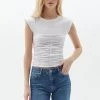 OXXO Donna GERAFFTER TAILLE - T-shirt Basic - White -Negozio al dettaglio Oxxo 5463aae7650f47f4a32205fe1f7dd542