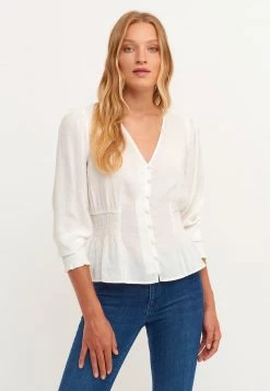 OXXO Donna MIT EDLEN KNÖPFEN - Camicetta - Ice Milk