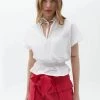 OXXO Donna MIT BINDEDETAIL - Camicetta - White