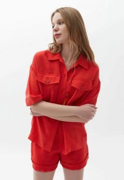 OXXO Donna Camicia - Flame Scarlet
