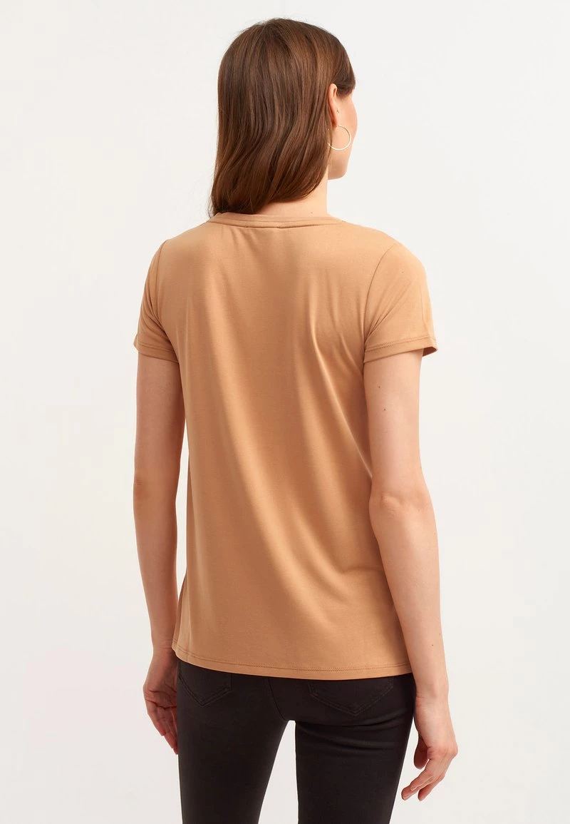OXXO Donna T-shirt Basic - Ice Mocha 5 OXXO Donna T-shirt Basic - Ice Mocha - immagine 3