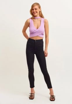 OXXO Donna MIT GEKREUZTER VORDERSEITE - Top - Deep Lilac -Negozio al dettaglio Oxxo 5a250a7b506745f0bc0183ceb665cebe