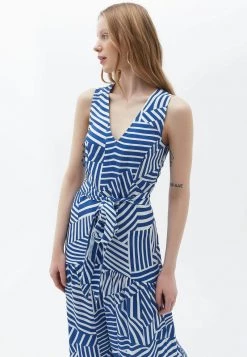 OXXO Donna V NECK WITH TIE UP DETAIL - Vestito Estivo - Stripe Comb -Negozio al dettaglio Oxxo 5ab03cc21fd64fad8fd9e3ae5e7954a1