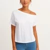 OXXO Donna MIT WEITEM SCHNITT - T-shirt Basic - White -Negozio al dettaglio Oxxo 5ace96b34c8d43f19e4b148d77e6396c