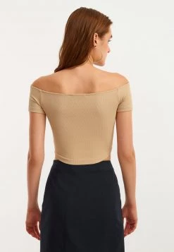 OXXO Donna MIT CUTOUT DETAIL - Camicetta - Pecan -Negozio al dettaglio Oxxo 5f18cc41e9ed49e5b65acf76e6721887