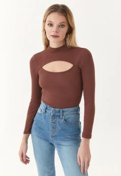 OXXO Donna CUT OUT DETAIL - Maglione - Brunette