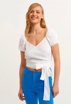 OXXO Donna MIT BINDE OPTIK - Camicetta - White