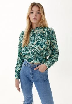 OXXO Donna MIT RETRO MUSTERUNG - Camicia - Multi Coloured