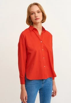 OXXO Donna MIT MANSCHETTEN - Camicia - Valiant Poppy