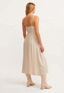 OXXO Donna MIT JAQUARD MUSTERUNG - Vestito Elegante - French Oak -Negozio al dettaglio Oxxo 62ca30ccc946438f956747d3c94dab1f