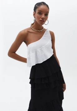 OXXO Donna WITH FLOUNCE DETAIL - Camicetta - White -Negozio al dettaglio Oxxo 641fb4ebb763416493c44af508ed6544