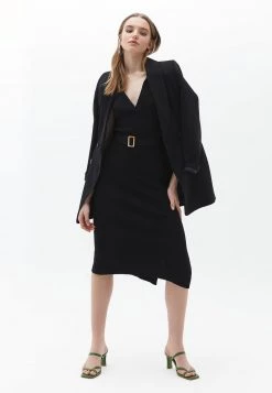 OXXO Donna SCHNALLENDETAIL - Abito In Maglia - Black -Negozio al dettaglio Oxxo 657b76effe6d4988ac34bdc56aee24b5