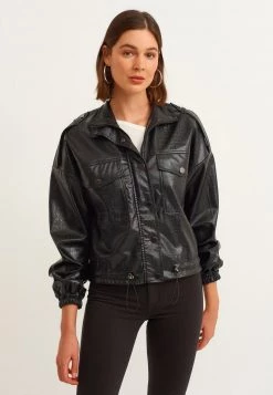 OXXO Donna MIT BOMBER FORM - Giacca Leggera - Black -Negozio al dettaglio Oxxo 65e8fff692c140b59b0c98b84e6fddb3
