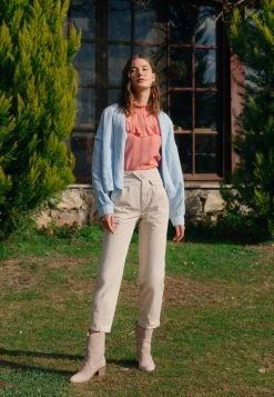 OXXO Donna MIT STYLISCHEM BUND - Pantaloni - Macadamia -Negozio al dettaglio Oxxo 66794ae33676401e88526fd32e06b5aa