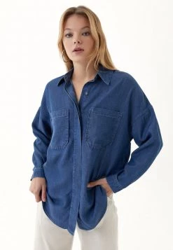 OXXO Donna Camicia - Dark Denim