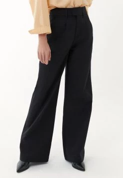 OXXO Donna MIT HOHER TAILLE - Pantaloni - Black