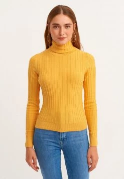 OXXO Donna MIT STREIFEN - Maglione - Citrin