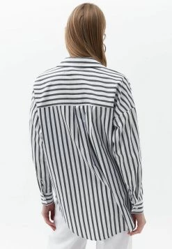 OXXO Donna OVERSIZE - Camicia - Black Stripe -Negozio al dettaglio Oxxo 69f5180466174afa989ace74a55b195e
