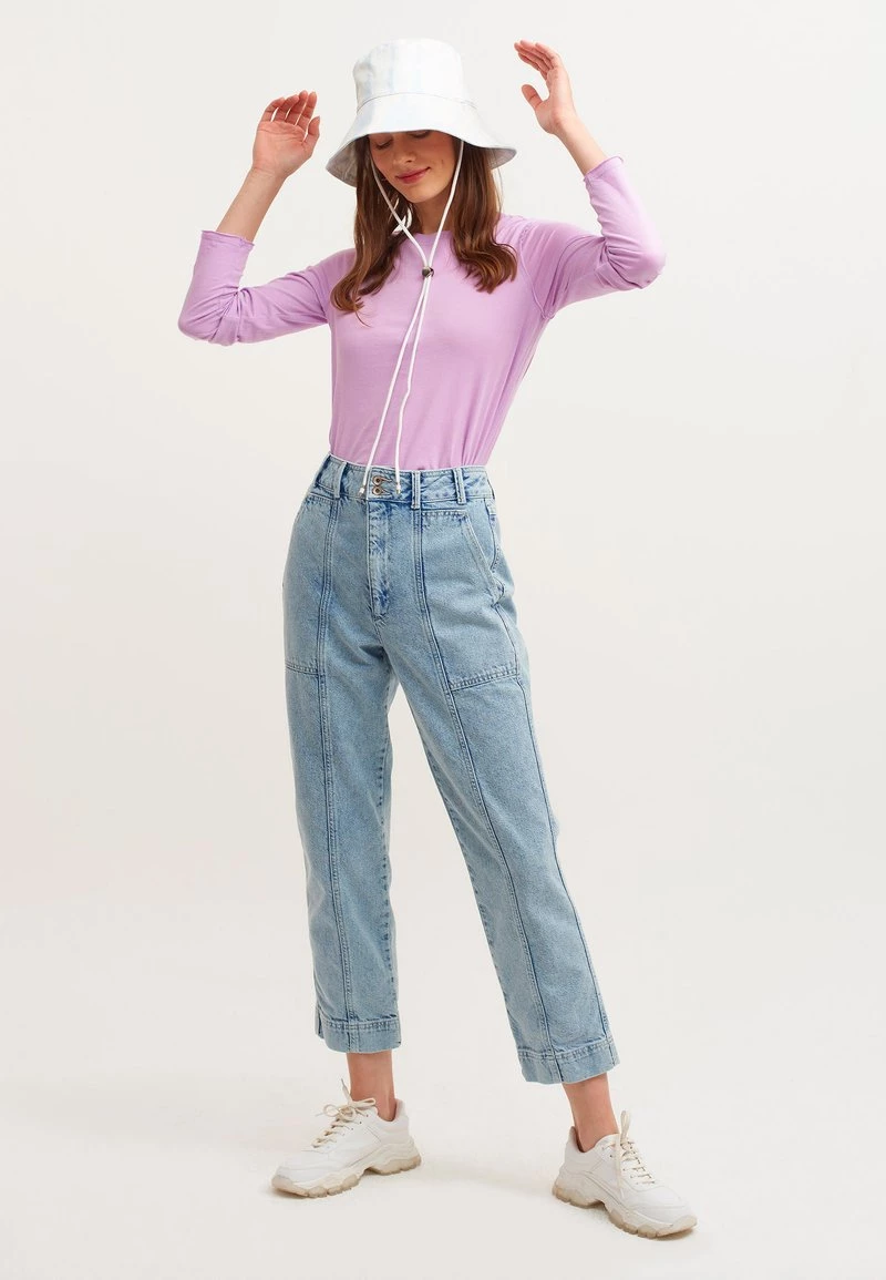 OXXO Donna Maglietta A Manica Lunga - Deep Lilac 4 OXXO Donna Maglietta A Manica Lunga - Deep Lilac - immagine 2