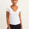 OXXO Donna MIT STYLISCHEM AUSSCHNITT DETAIL - T-shirt Basic - White -Negozio al dettaglio Oxxo 6a3446e04a1a4c5185cad0196d7752ed