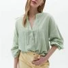 OXXO Donna BALLONÄRMELN - Camicetta - Smoke Green -Negozio al dettaglio Oxxo 6a554dc07bfa4a1a983bd64764d0d863