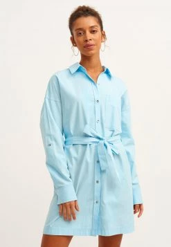 OXXO Donna Abito A Camicia - Moon Stone