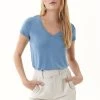 OXXO Donna MIT V AUSSCHNITT - T-shirt Basic - Blue Heaven -Negozio al dettaglio Oxxo 6ae829f2c99b4a809dc84e335ffab38c