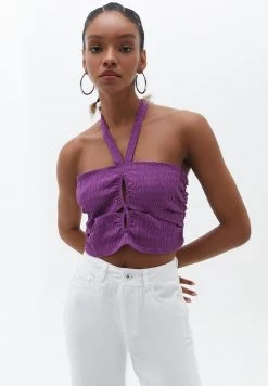 OXXO Donna CUT OUT DETAIL - Top - Sparkling Grape