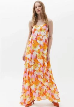 OXXO Donna MIT BLUMENMUSTER - Vestito Lungo - Flower Comb