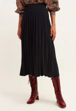 OXXO Donna Gonna A Pieghe - Black