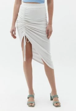 OXXO Donna GERAFFTEM BINDEDETAIL - Gonna A Tubino - White