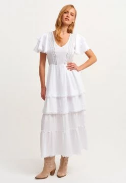 OXXO Donna Vestito Lungo - White