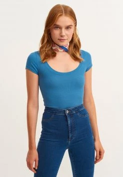 OXXO Donna T-shirt Basic - Cerulean