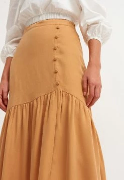 OXXO Donna WEICH FLIESSENDER MIT VOLANTDETAIL - Gonna A Campana - Biscuit -Negozio al dettaglio Oxxo 76bd2f732b6b4c92aaff212cdcaabdb0