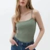 OXXO Donna SPAGETTIE TRÄGER - Top - Hedge Green -Negozio al dettaglio Oxxo 77a9c207f7444d99a95abd1fa30ca876