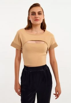 OXXO Donna T-shirt Basic - Caraway