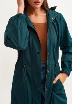 OXXO Donna MIT ZUGBUND DETAIL - Parka - Bottle Green -Negozio al dettaglio Oxxo 788e1fb06f024ea2aad055841639f6a1