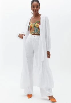 OXXO Donna MIT LANGER FORM - Giacca Leggera - White