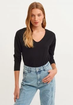 OXXO Donna LANGARM - Maglietta A Manica Lunga - Black -Negozio al dettaglio Oxxo 79b6a464e1c74ceca1d381e906f9b53d