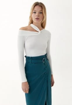 OXXO Donna GERIPPTES - Maglietta A Manica Lunga - Ice Milk